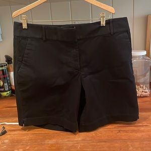 Black LOFT Riviera shorts. 8 inch inseam.